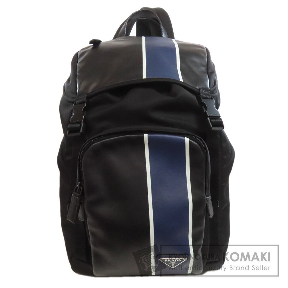 Prada logo Backpack Rucksack Daypack calfskin